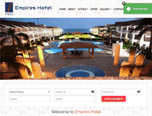 Tablet Screenshot of empireshotel.com